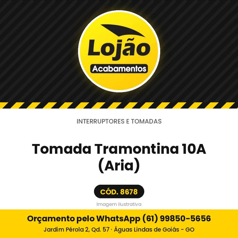 Tomada Tramontina 10A (Aria)