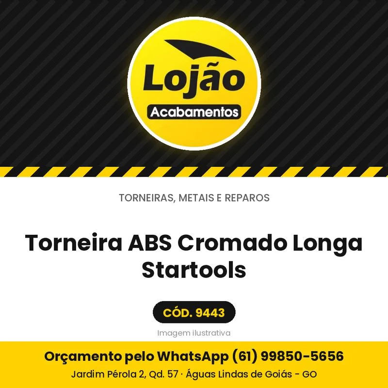Torneira ABS Cromado Longa Startools