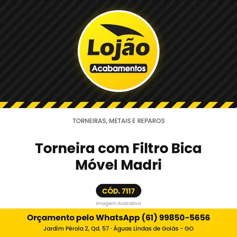Torneira com Filtro Bica Móvel Madri