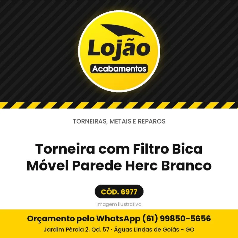 Torneira com Filtro Bica Móvel Parede Herc Branco