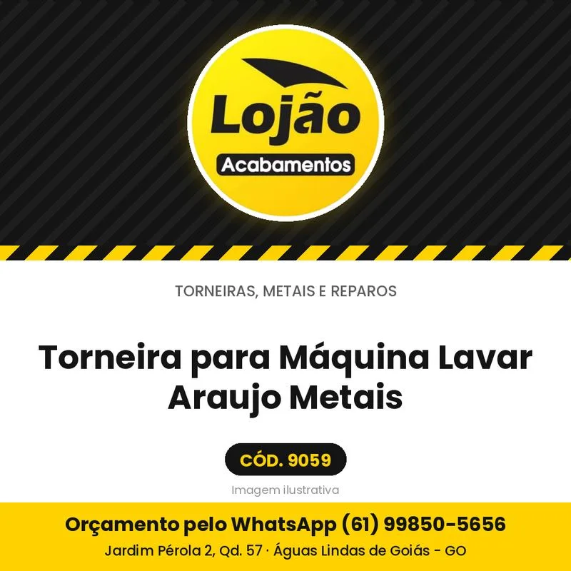 Torneira para Máquina Lavar Araujo Metais