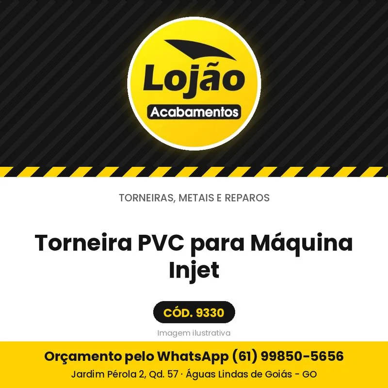 Torneira PVC para Máquina Injet