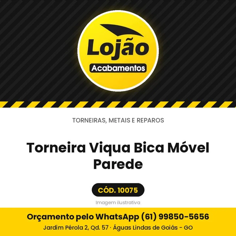Torneira Viqua Bica Móvel Parede