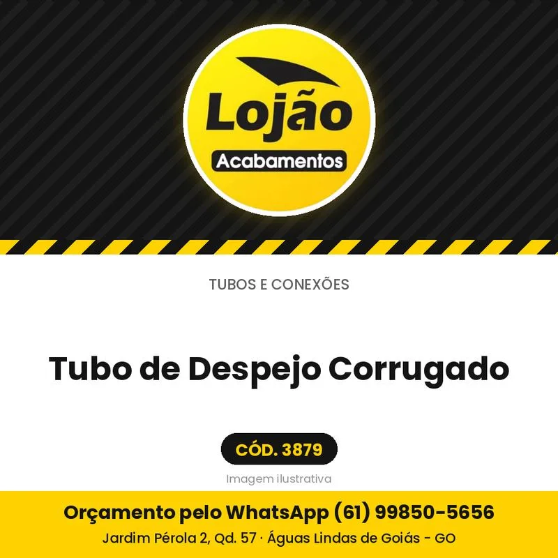 Tubo de Despejo Corrugado