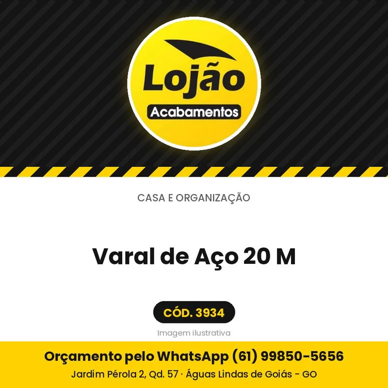 Varal de Aço 20 M