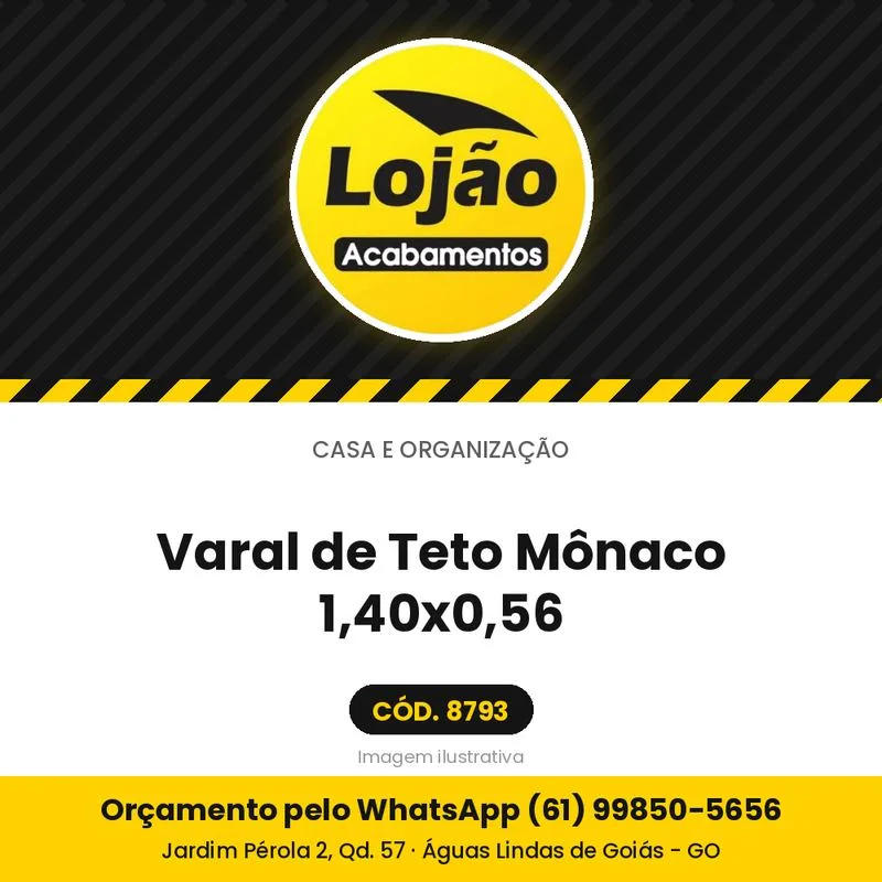 Varal de Teto Mônaco 1,40x0,56