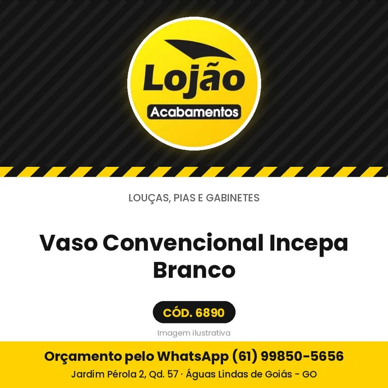 Vaso Convencional Incepa Branco