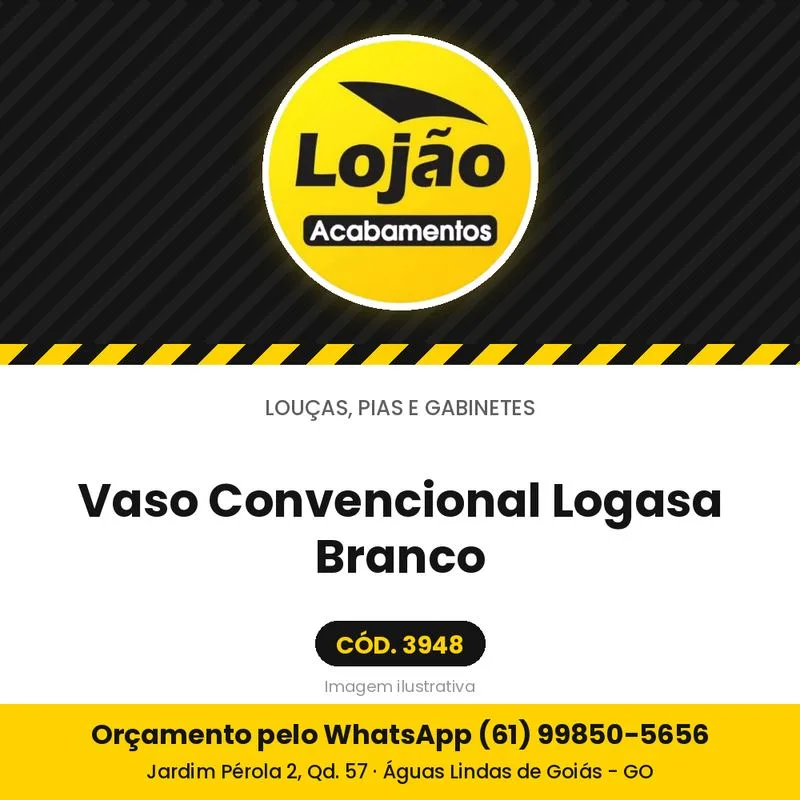 Vaso Convencional Logasa Branco