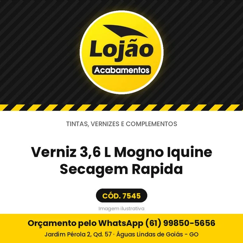 Verniz 3,6 L Mogno Iquine Secagem Rapida