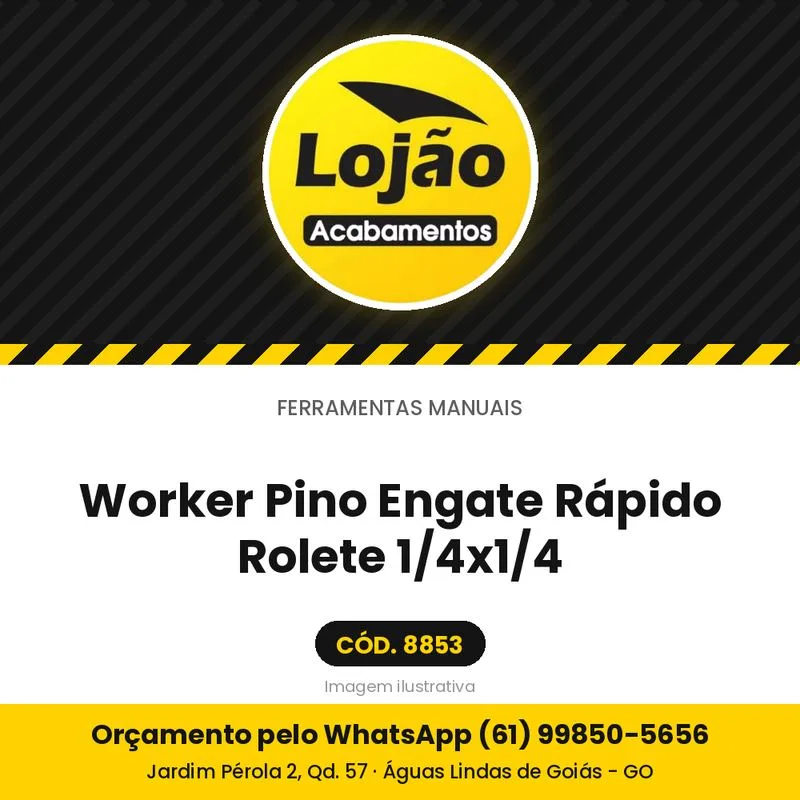 Worker Pino Engate Rápido Rolete 1/4x1/4
