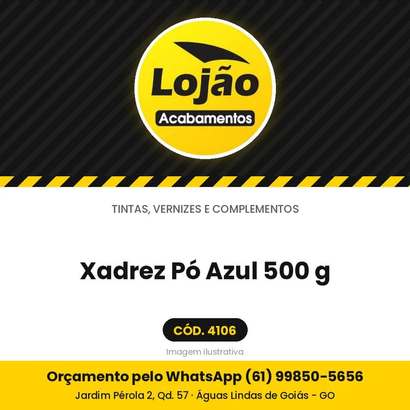 Xadrez Pó Azul 500 g