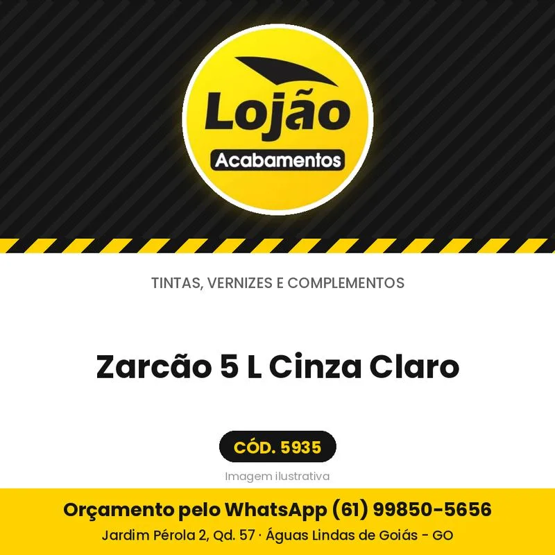 Zarcão 5 L Cinza Claro
